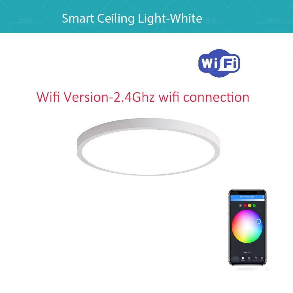 Tuya Wifi/Zigbee Ceiling Light RGBCW Led Ceiling Lamp Livingroom Home Decoration Smart Lamp for Smart Life APP Alexa Google Home