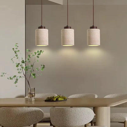 Japanese Modern Designer Wabi-Sabai Bedroom Bedside Lighting Bar B&B Yellow Cave Stone Chandelier Bedside Hanging Wire Lamp