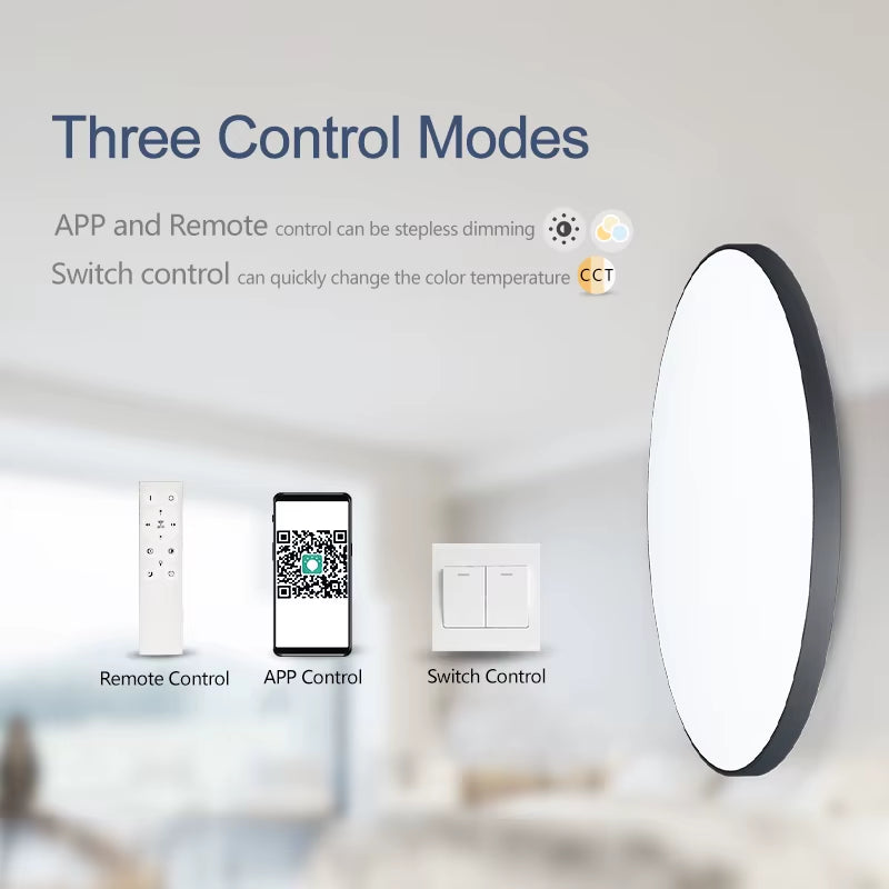 Smart Ceiling Lamp Led Lamp for Bedroom Large Ceiling Lamps Led Lights with Remote Control Dimmable Led Lights for Room