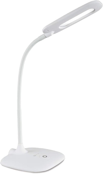 LED Soft Touch Desk Lamp - 3 Brightness Settings with Energy Efficient Natural Daylight Leds - Adjustable Flexible Neck & Touch Controls for Tabletops, Home Office, Computer Desk, & Dorms