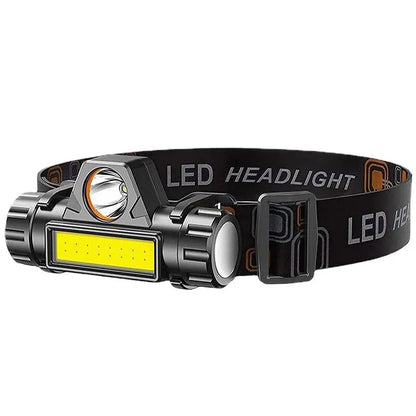 Rechargeable COB LED USB Headlamp Strong Magnetic Powerful Headlight Super Bright Waterproof Head Torch for Outdoor Fishing