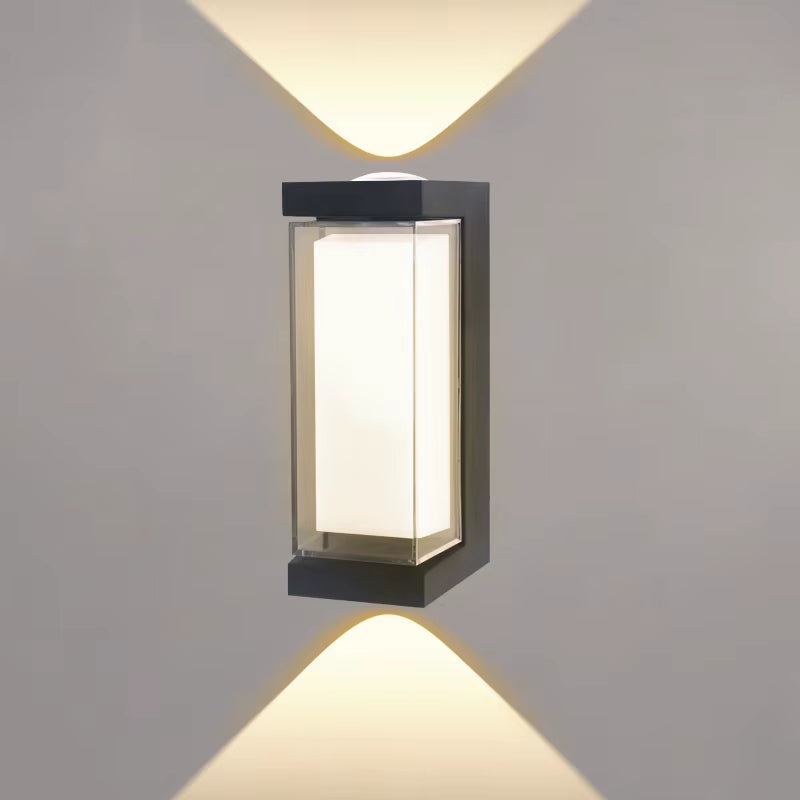 Modern LED Waterproof up down Wall Lamp Outdoor and Indoor Wall Light Courtyard Porch Corridor Bedroom Wall Sconce AC85-265