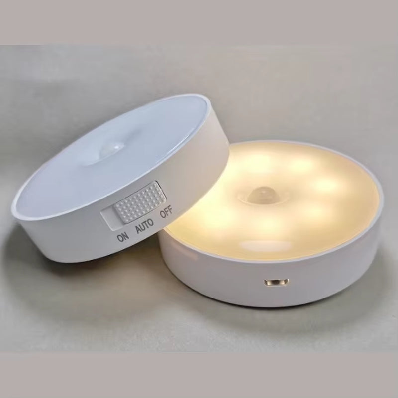 Dual Wireless Magnetic Motion Night Lights — Rechargeable Smart Lamps