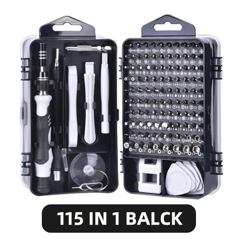 115/117 in 1 Precision Screwdriver Set Magnetic Torx Hex Screw Driver Bits Professional Repair Tool Kit for Iphone Xiaomi Mac PC