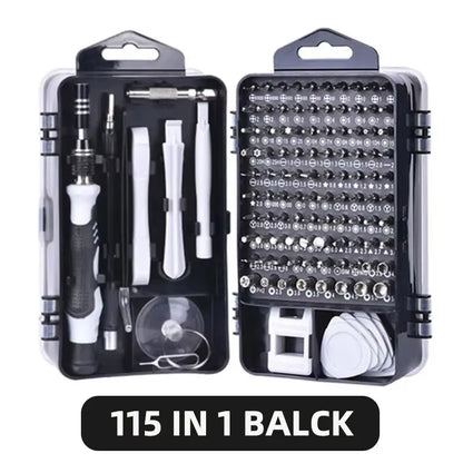 115/117 in 1 Precision Screwdriver Set Magnetic Torx Hex Screw Driver Bits Professional Repair Tool Kit for Iphone Xiaomi Mac PC