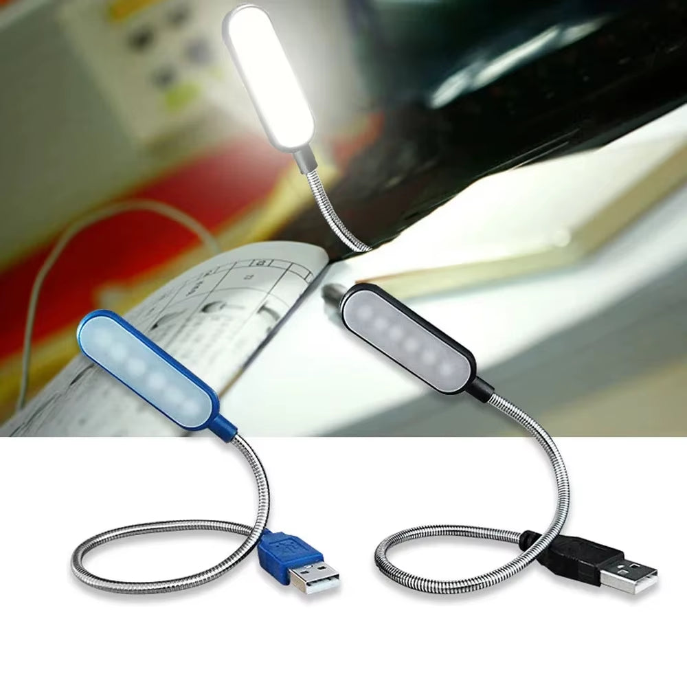 Mini USB Flexible LED Book Light — Portable, Bendable Reading Lamp