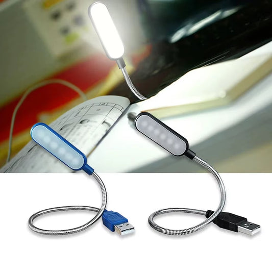 Mini USB Flexible LED Book Light — Portable, Bendable Reading Lamp