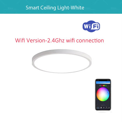 Tuya Wifi/Zigbee Ceiling Light RGBCW Led Ceiling Lamp Livingroom Home Decoration Smart Lamp for Smart Life APP Alexa Google Home