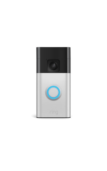 Battery Doorbell (Newest Model), Home or Business Security with Head-To-Toe Video, Live View with Two-Way Talk, and Motion Detection & Alerts, Satin Nickel