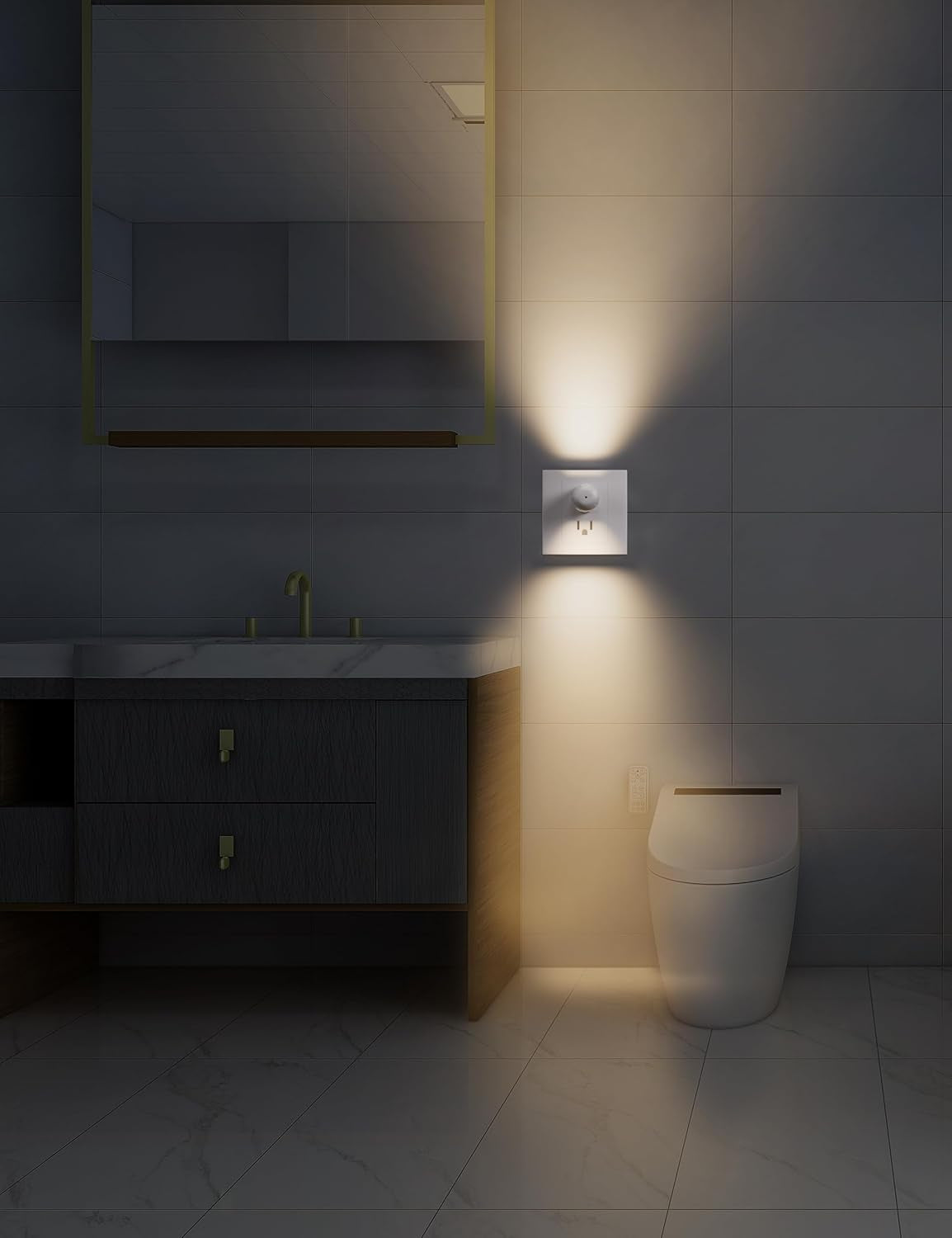 6-Pack LED Night Light Plug-In Wall Outlet Light, Soft White 3000K,Dusk to Dawn Nightlight,Ambient Lighting,Nightlight for Bedroom, Bathroom, Nursery, Hallway, Kitchen