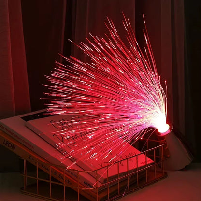 7‑Color Fiber‑Optic Star Lamp — Ambient Galaxy Night Light