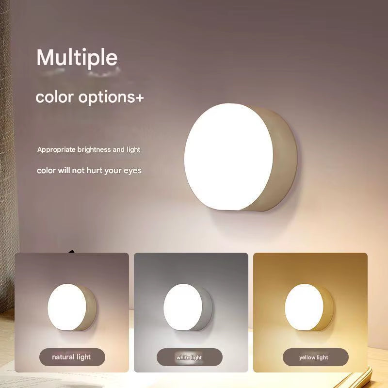 New Dormitory Night Light Bedside Light Learning Desk Lamp Eye Protection Charging Energy-Saving Button Magnetic Student Light W