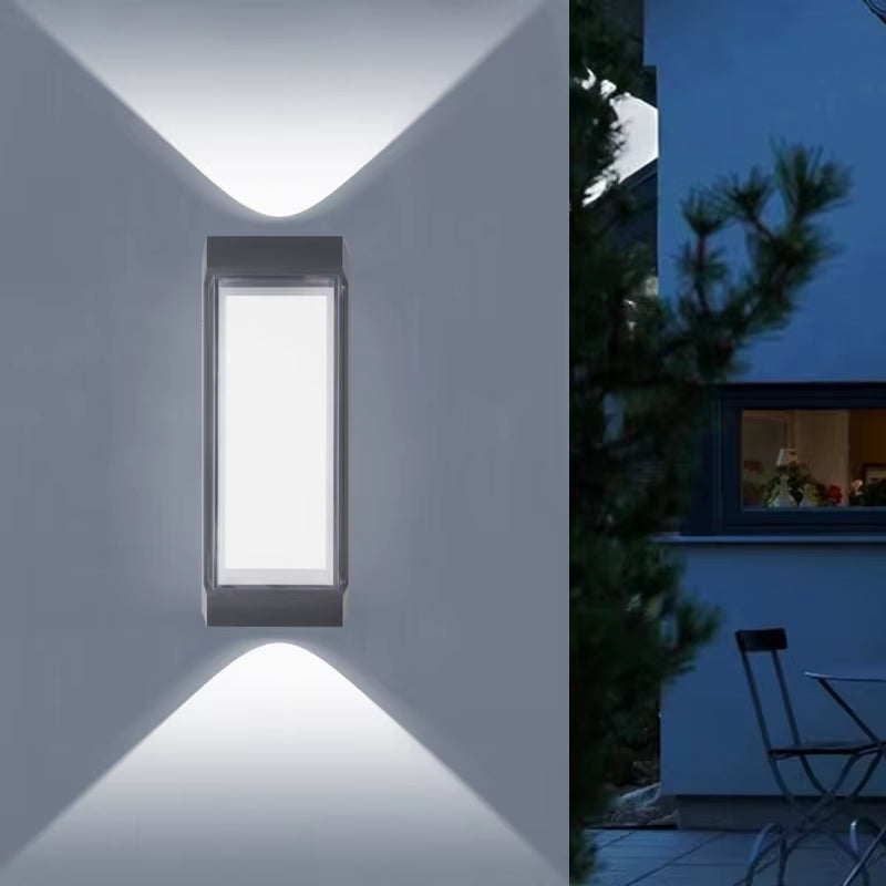 Modern LED Waterproof up down Wall Lamp Outdoor and Indoor Wall Light Courtyard Porch Corridor Bedroom Wall Sconce AC85-265