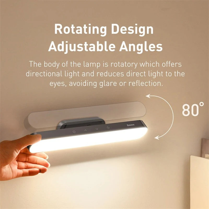 Magnetic Hanging LED Table Lamp — Stepless Dimming, Rechargeable