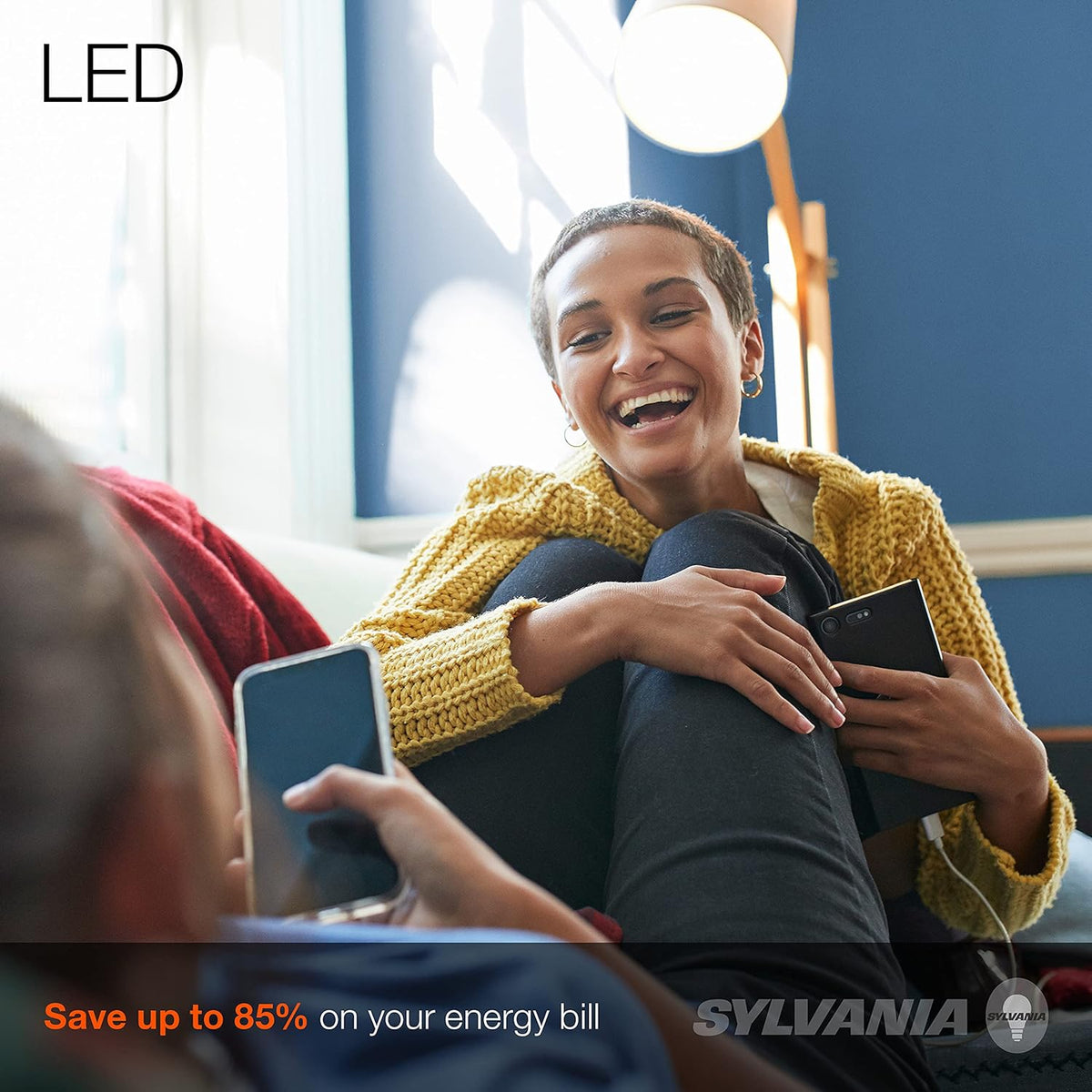 Sylvania ECO LED A19 Light Bulb, 60W Equivalent, Efficient 9W, 7 Year, 750 Lumens, Non-Dimmable, Frosted, 5000K, Daylight - 8 Pack (40883)