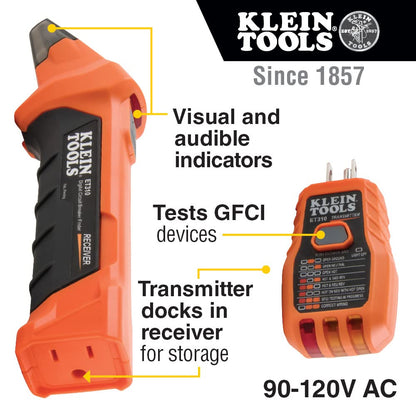 80101 Circuit Breaker Finder Kit, GFCI Outlet and Receptacle Tester Kit, Multimeter, NCVT, Outlet Tester, Leads, 4-Piece