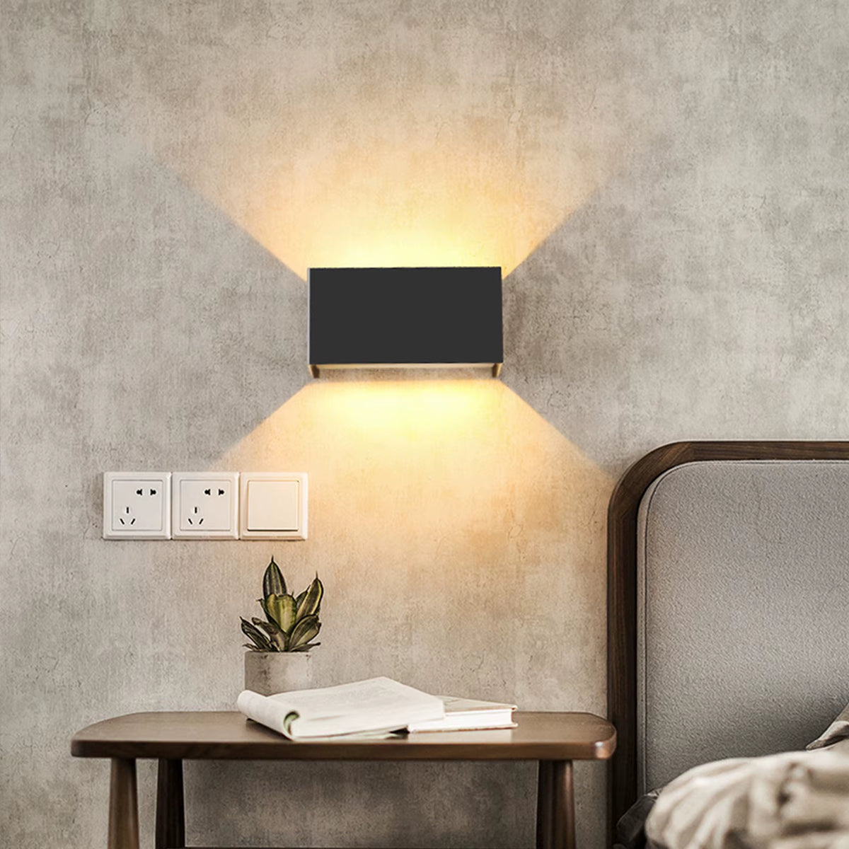 Nordic Modern Wall Light 12W 24W IP65 Waterproof LED Lamps Indoor Outdoor Wall Sconce Living Room Porch Bedroom Wall Lamp