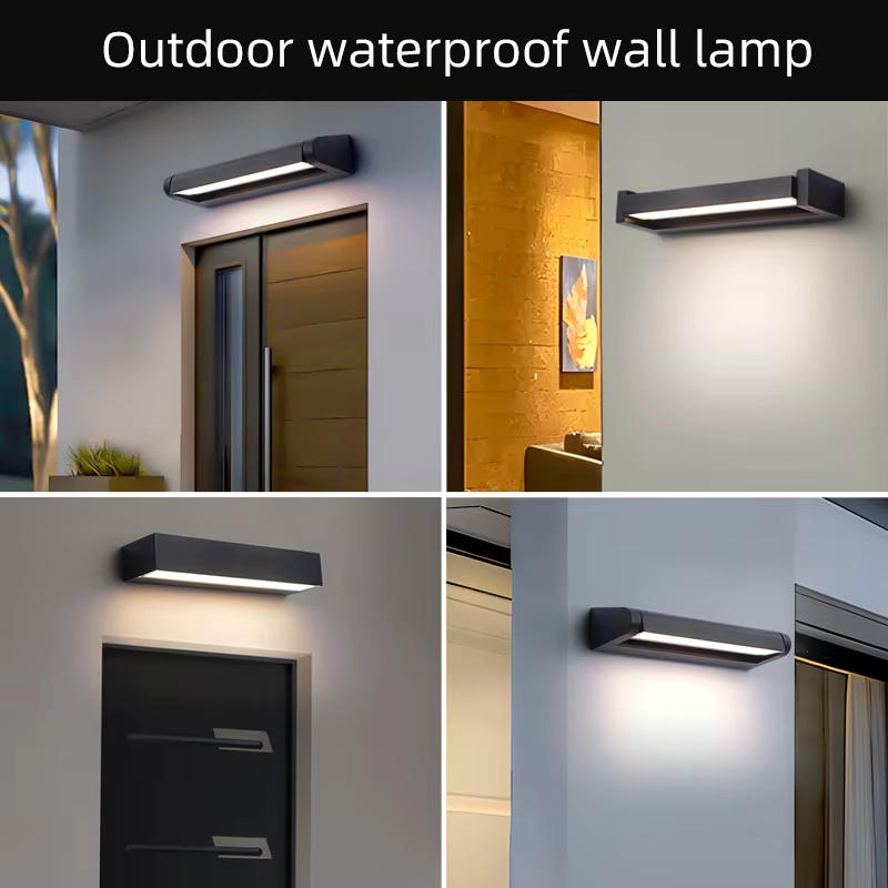 Adjustable Angle LED Lights Outdoor Waterproof Wall Lamp Garden Wiring Model Wall Lamp Simple Aluminum Wall Lights Fixture