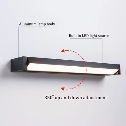 Adjustable Angle LED Lights Outdoor Waterproof Wall Lamp Garden Wiring Model Wall Lamp Simple Aluminum Wall Lights Fixture