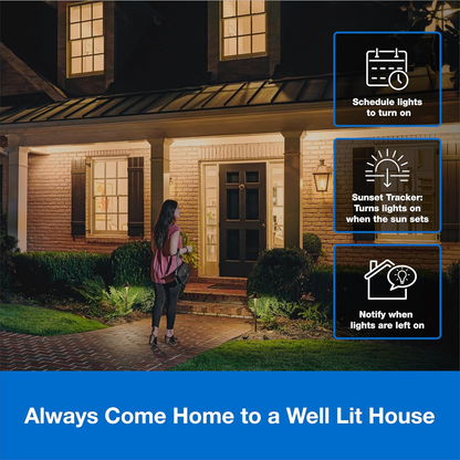 Smart Light Switch Starter Kit with Hub Multi-Platform Home Automation Control