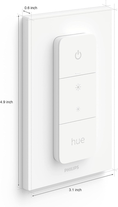Wireless Smart Dimmer Switch with Remote No-Wire Lighting Control System