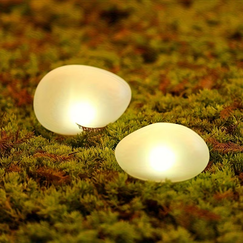 Solar Stone Lights Outdoor, Waterproof Solar Powered Rock Light,Outdoor Landscaping Spotlights Outdoor Solar Garden Lights