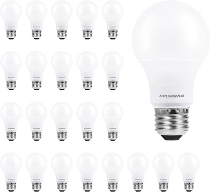 Sylvania ECO LED A19 Light Bulb, 60W Equivalent, Efficient 9W, 7 Year, 750 Lumens, Non-Dimmable, Frosted, 5000K, Daylight - 8 Pack (40883)
