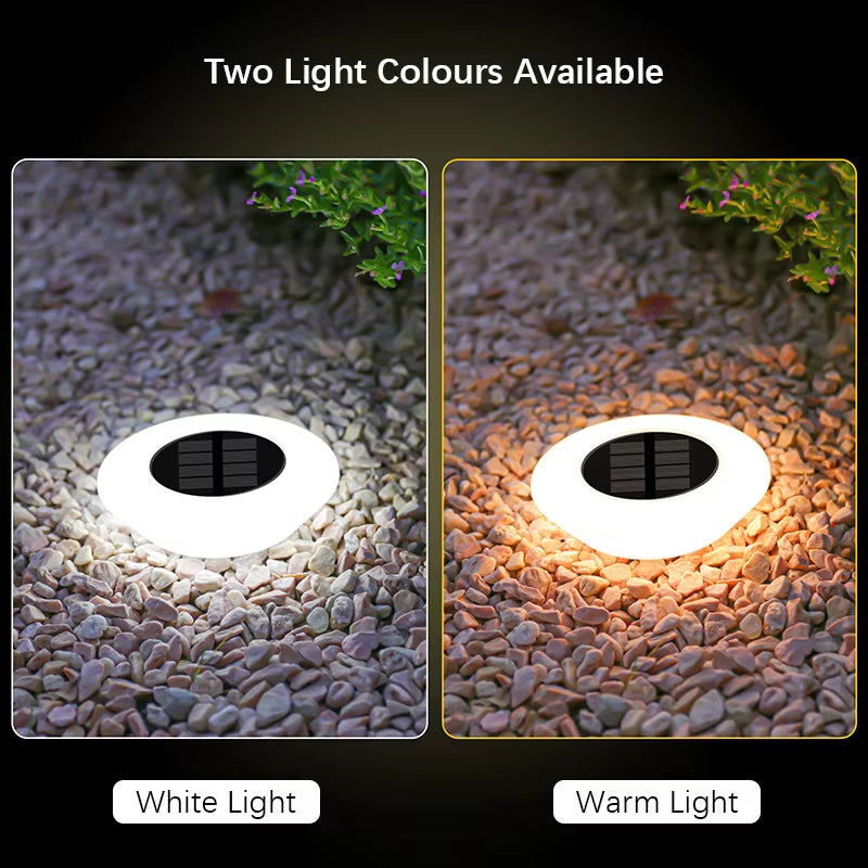 1/4Pack Solar Ground Lights,14Led Waterproof Outdoor Landscape Light, LED Lawn Lamp, for Garden Pathway Yard Deck Camping Decor
