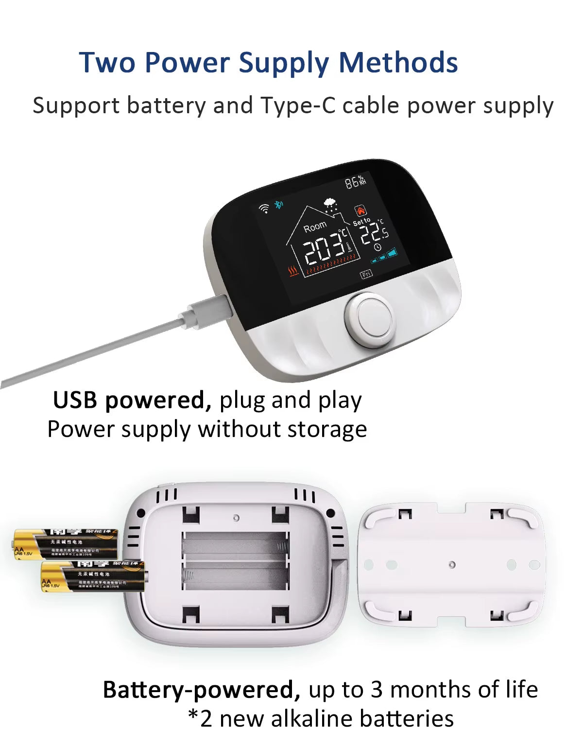 RF Wireless Thermostat Smart Wifi Floor Heating for Gas Boiler Battery Powered Tuya Temperature Controller Receiver Alice Google