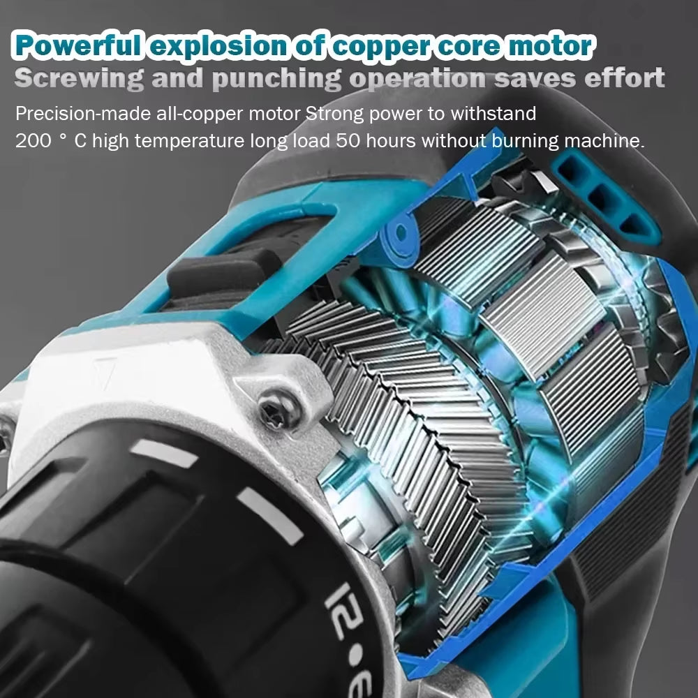 Original DDF487 Cordless Driver Drill 18V Brushless Electric Impact Screwdriver Rechargeable Power Tool (Ony Tool)