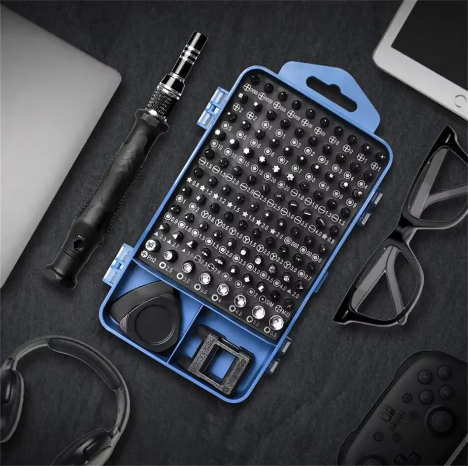 115/117 in 1 Precision Screwdriver Set Magnetic Torx Hex Screw Driver Bits Professional Repair Tool Kit for Iphone Xiaomi Mac PC