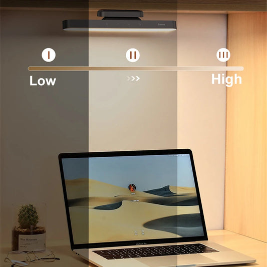 Magnetic Hanging LED Table Lamp — Stepless Dimming, Rechargeable