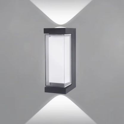 Modern LED Waterproof up down Wall Lamp Outdoor and Indoor Wall Light Courtyard Porch Corridor Bedroom Wall Sconce AC85-265