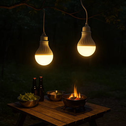 Rechargeable Portable LED Camping Lantern — Three‑Color Emergency Light