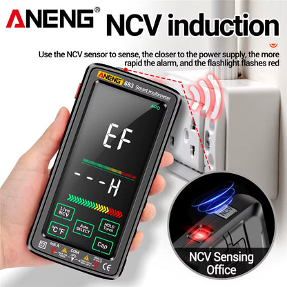 683 Smart Multimeter Rechargeable High-End Touch 6000 Counts Multimetro Test Multitester AC/DC Voltage Tester Current Tool