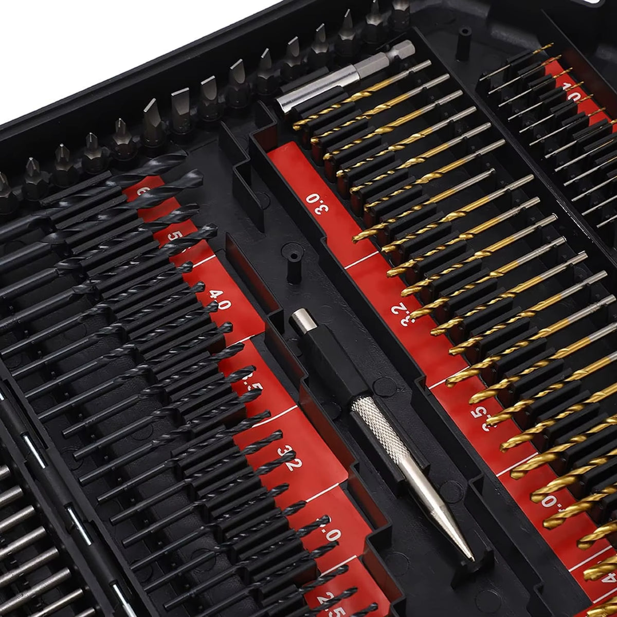 246Pcs HSS Bit Combination Tool Set Woodworking Hole Opener Twist Drill Cement Drill Construction Drill Flat Head Drill Sleeve