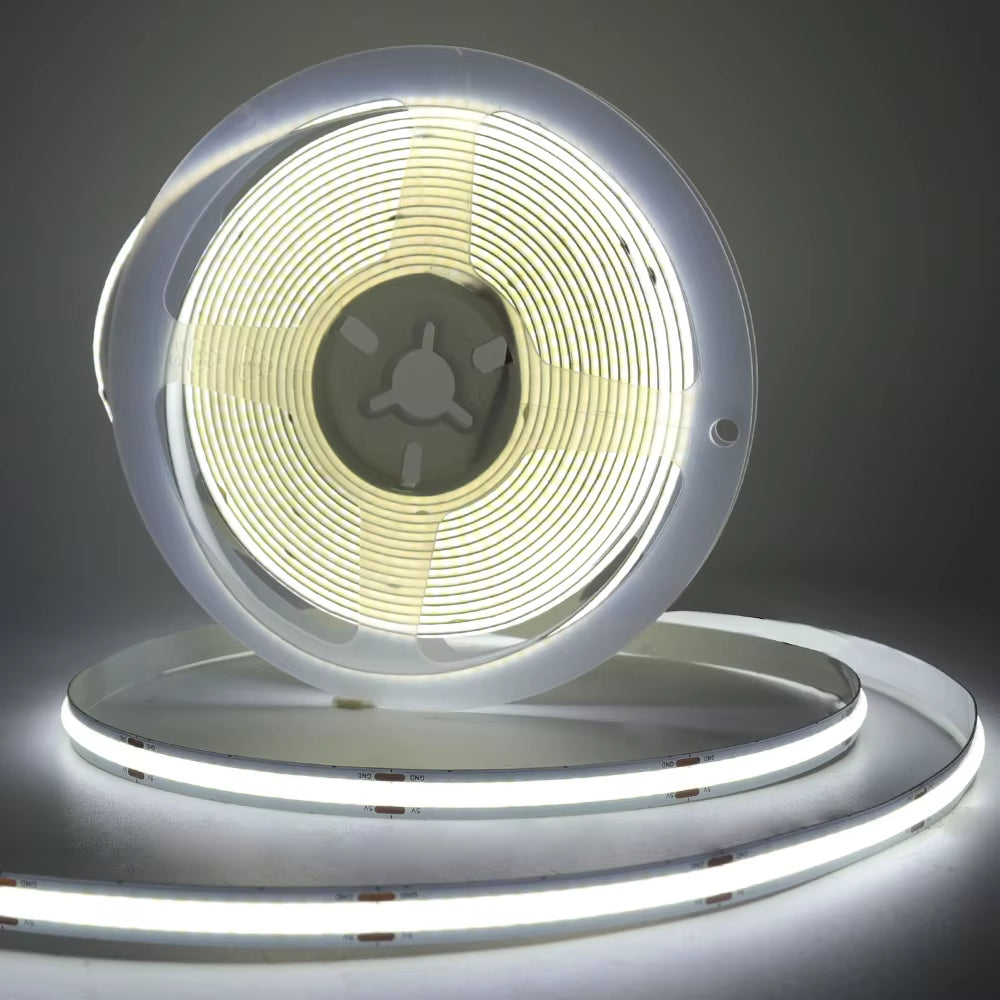 8MM COB Led Strip 5V with Motion Sensor Battery Powered 320Leds/M Led Induction Night Light Warm White Red Ice Blue Green Yellow