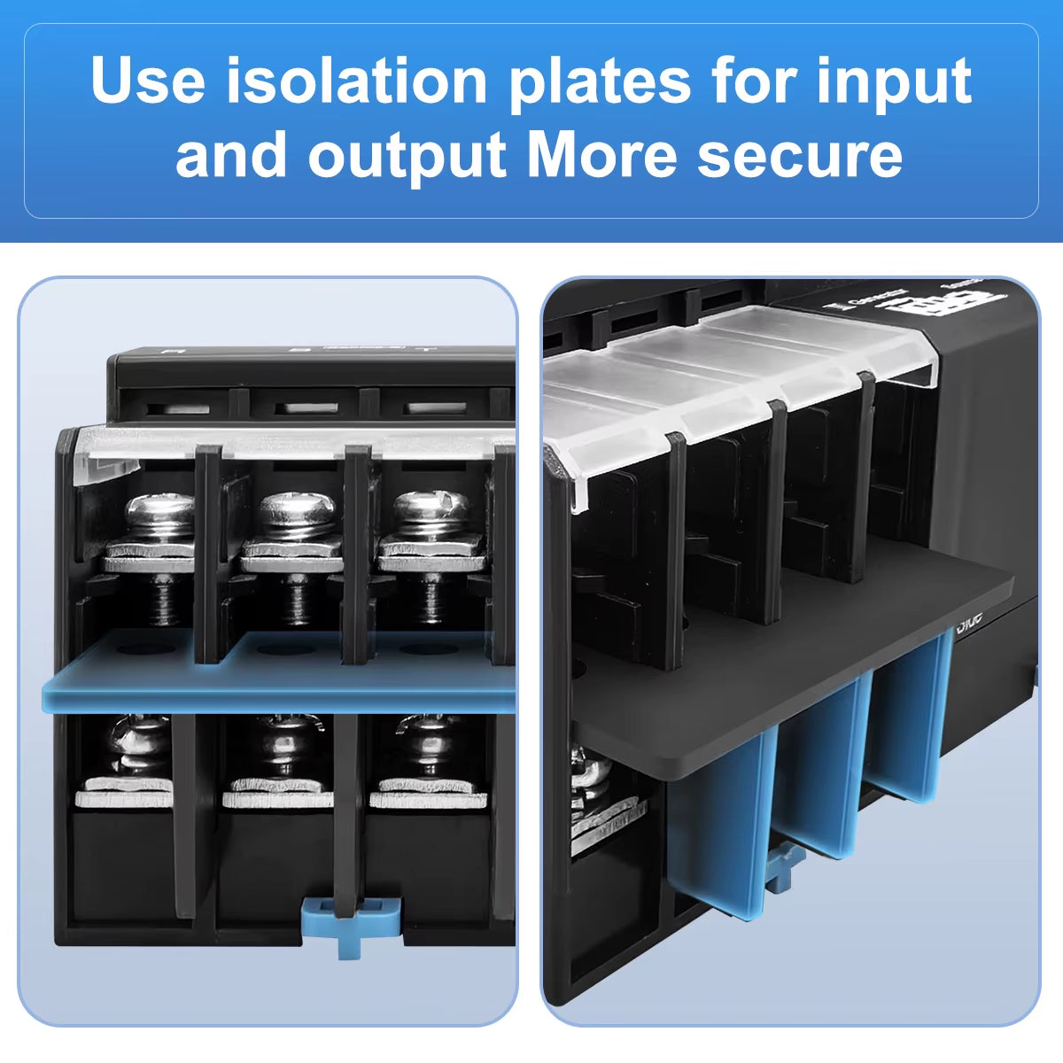 Din Rail 2P 3P 4P ATS Dual Power Automatic Transfer Switch Electrical Selector Uninterrupted Power AC230V 63A 100A 125A