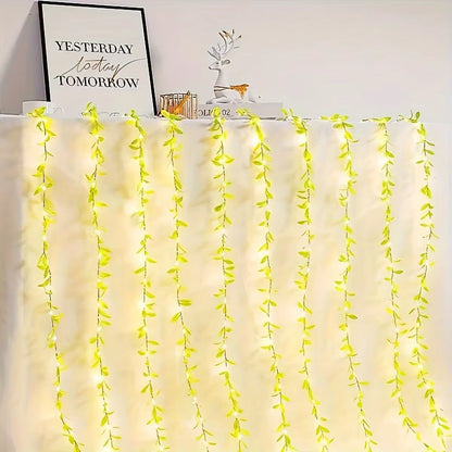 Willow Curtain LED Light String — Battery‑Powered, Always‑On Decorative Garland