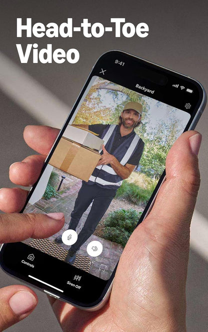 Battery Doorbell (Newest Model), Home or Business Security with Head-To-Toe Video, Live View with Two-Way Talk, and Motion Detection & Alerts, Satin Nickel